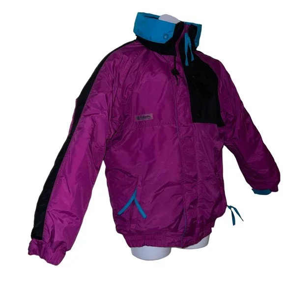 Vintage レア Columbia Anorak Ski Jacket Columbia Vintage 90's Mens M Anorak Style Ski Jacket